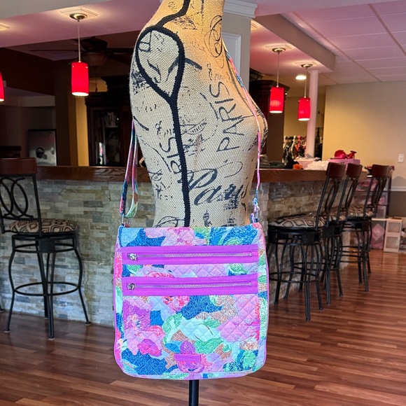 Vera Bradley Handbags - Bright floral print Vera Bradley crossbody purse